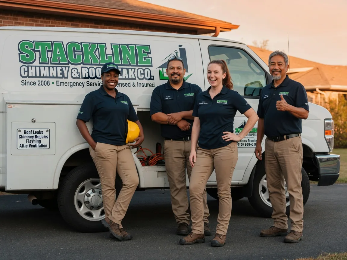 Chimney flashing repair company in Roanoke, LA